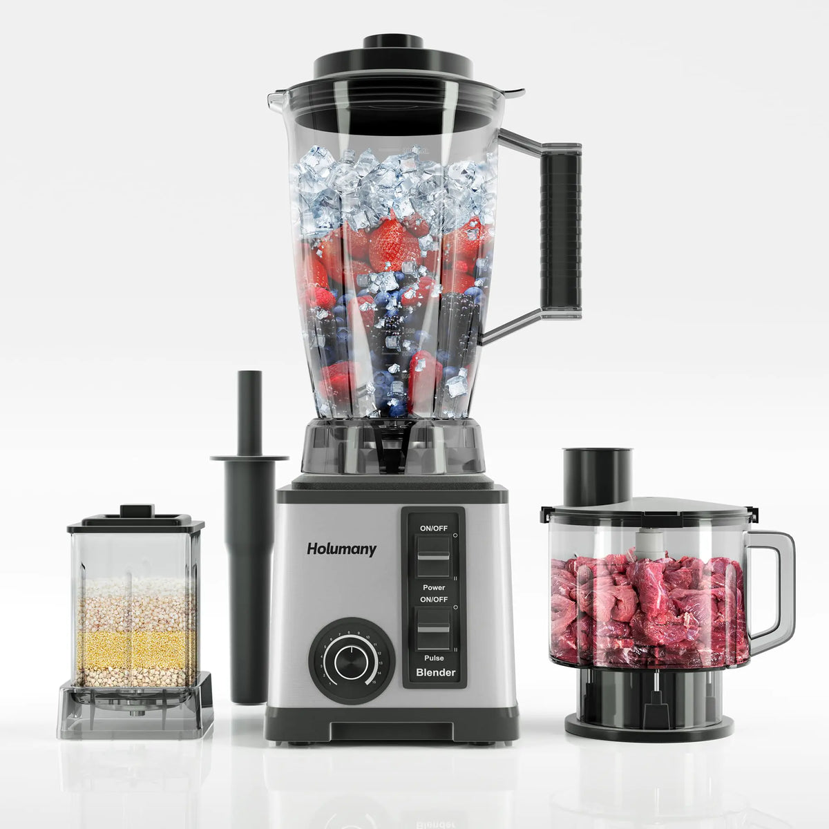 Rootside Prep 1200W blender and food processor combo with chopper and grinder