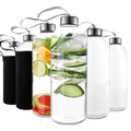 Rootside Weekly Set XL, twelve 32oz glass juice bottles with caps and sleeves