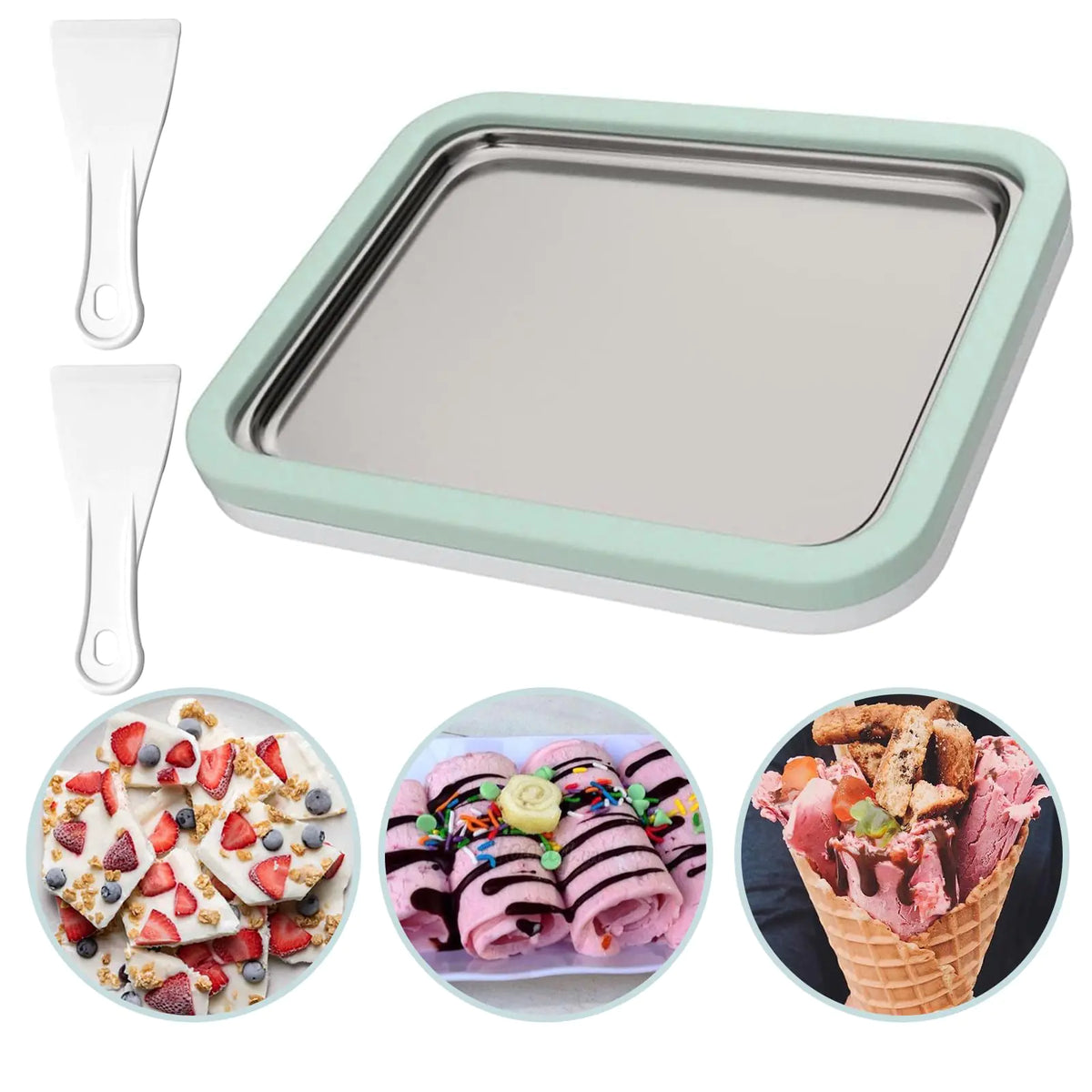 Rootside Roll instant rolled ice cream freeze plate