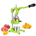 Rootside Lever cast-iron hand press citrus juicer with stainless steel cup